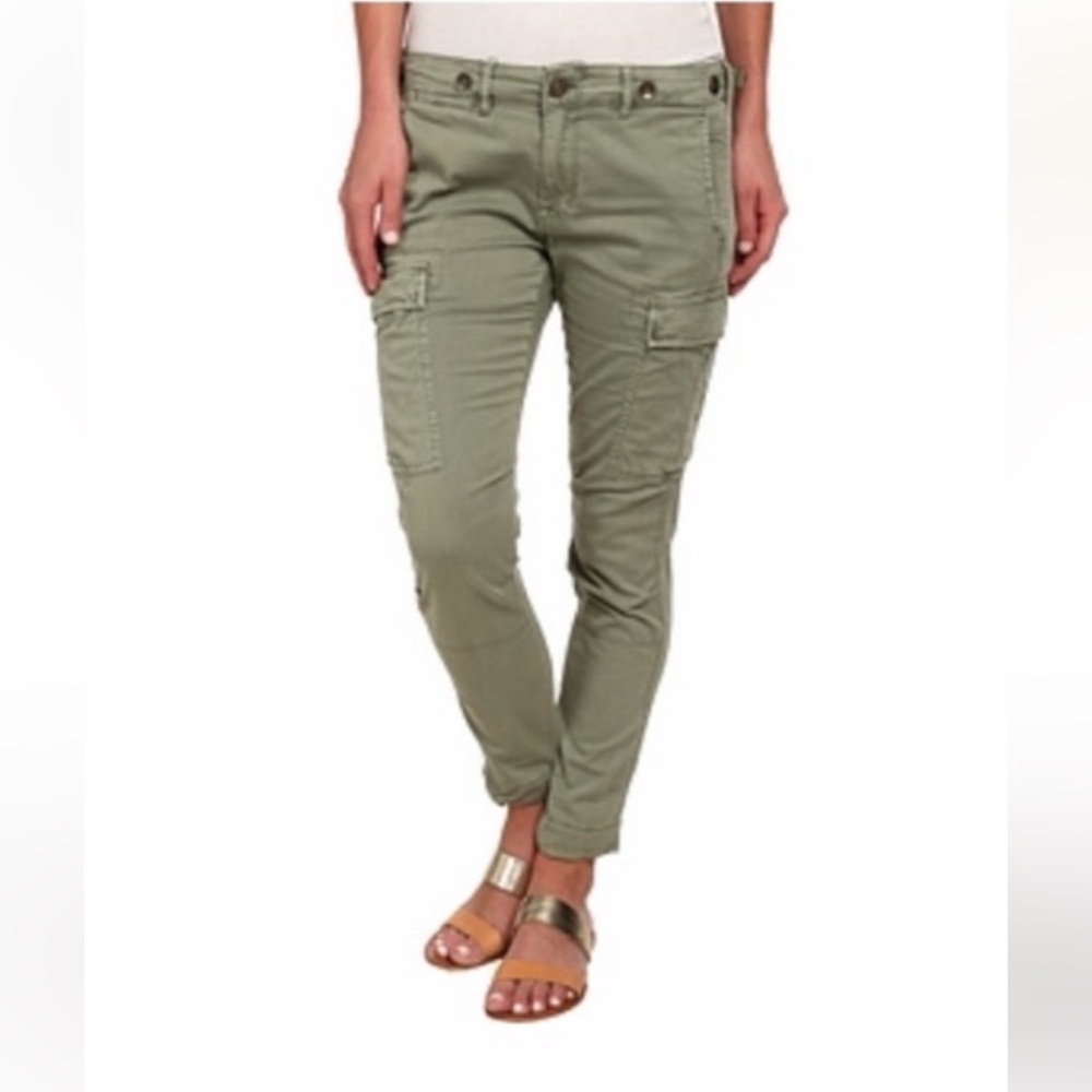 Women’s Hudson Rowan Green Slouchy Skinny Cargo Pants 24